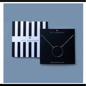 Silver Circle Necklace by Lele Sadoughi
